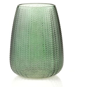 Zelená skleněná váza (výška 24 cm) Sevilla – AmeliaHome