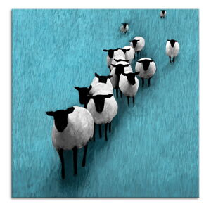Obraz na plátně SHEEP C různé rozměry Ludesign ludesign obrazy: 50x50 cm
