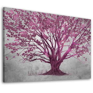 Obraz na plátně PURPLE TREE různé rozměry Ludesign ludesign obrazy: 70x50 cm