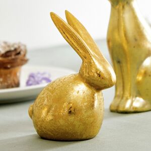 Velikonoční figurka | DESO | zlatý zajíček | 13 cm | ES23 845937 Homla