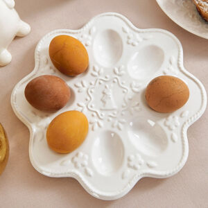 Velikonoční talíř na vejce | ADELIA | bílý | 23 cm | ES23 965238 Homla
