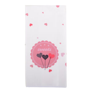 Utěrka LOVE - SWEETS tmavě růžová mikrovlákno 38x63 cm,