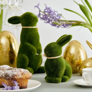 Velikonoční figurka | POLY | zelený králík | 16x12 cm | ES23 965269 Homla