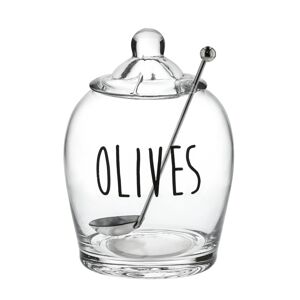 Sklenice na olivy se lžící | LIVEN | 0,55 l | ALL 984215 Homla