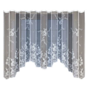 Dekorační žakárová záclona s řasící páskou RUTH 160 bílá 300x160 cm MyBestHome
