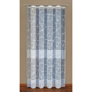 Dekorační žakárová záclona s řasící páskou VALDA 250 bílá 200x250 cm MyBestHome