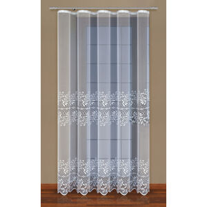 Dekorační žakárová záclona s řasící páskou ANKA 250 bílá 200x250 cm MyBestHome