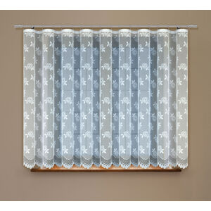 Dekorační žakárová záclona s řasící páskou GALINA 130 bílá 300x130 cm MyBestHome