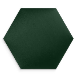 Čalouněný nástěnný panel HEXAGON 30x26 cm lahvově zelená MyBestHome