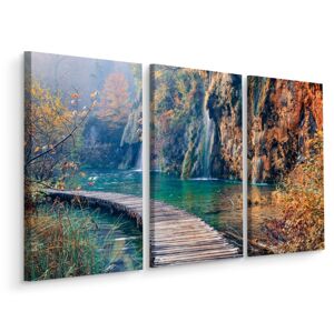 Vícedílné plátno Národní Park Plitvická Jezera II. Varianta: 80x120