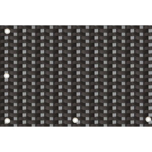 Balkonová ratanová zástěna s očky LATVIA, černá/šedá, výška 90 cm šířka různé rozměry 750 g/m2 MyBestHome Rozměr: 90x500 cm