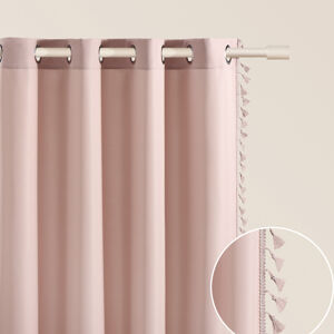 Dekorační závěs s kroužky BOHO LARA RING pudrová růžová 140x250 cm (cena za 1 kus) MyBestHome