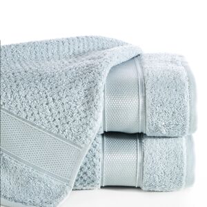 Bavlněný froté ručník s bordurou MYLAN 50x90 cm, stříbrná, 500 gr Mybesthome