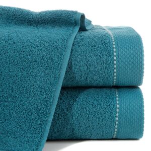 Bavlněný froté ručník s proužky DASY 50x90 cm, tyrkysová, 500 gr Mybesthome