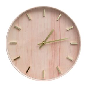 Nástěnné hodiny ROZA růžová Ø 30 cm Mybesthome