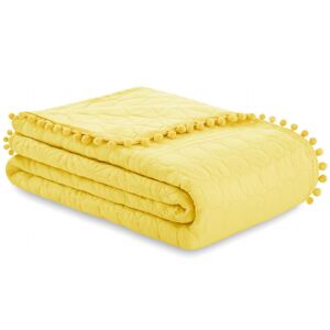 Přehoz na pohovku - postel MEADOW žlutá 200x220 cm Mybesthome