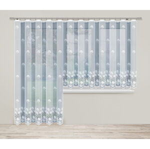 Dekorační žakárová záclona s řasící páskou GARDINIA 170 bílá 300x170 cm MyBestHome