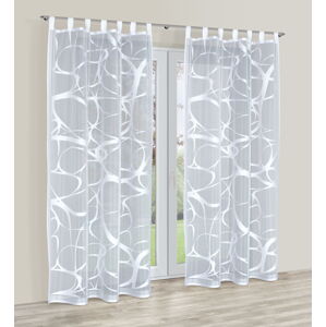 Dekorační záclona s poutky SONNA bílá 150x250 cm (cena za 1 kus) MyBestHome