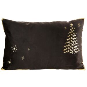 Vánoční polštář s výplní NATALE SW 02 černá/zlatá 30x50 cm, Mybesthome KOD: W104