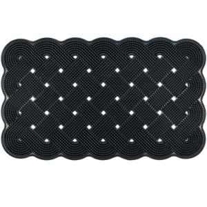 Gumová rohožka - předložka SCRAPER černá 45x75 cm MultiDecor