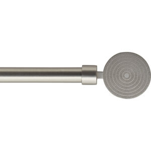Kovová roztažitelná garnýž BAMAKO stříbrná 120-210 cm Ø 16 mm Mybesthome