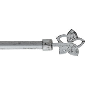 Kovová roztažitelná garnýž MALE šedá/černá 120-210 cm Ø 16 mm Mybesthome