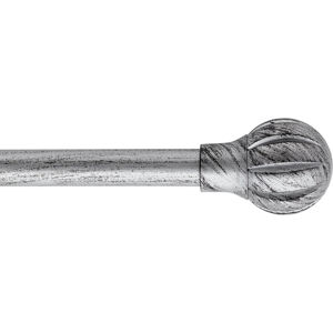 Kovová roztažitelná garnýž TOUCH OF ZEN stříbrná/černá 120-210 cm Ø 19 mm Mybesthome