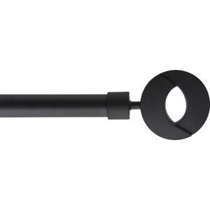 Kovová roztažitelná garnýž NEW LOOK černá 120-210 cm Ø 19 mm Mybesthome