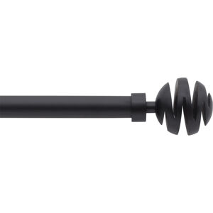 Kovová roztažitelná garnýž VILLALOUISE černá 120-210 cm Ø 19 mm Mybesthome