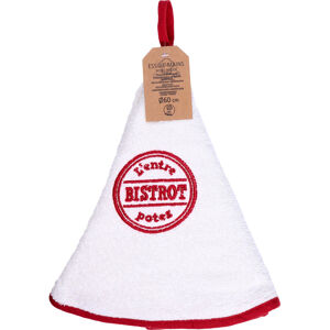 Kuchyňský ručník BISTROT bílá 100% bavlna Ø 60 cm MyBestHome
