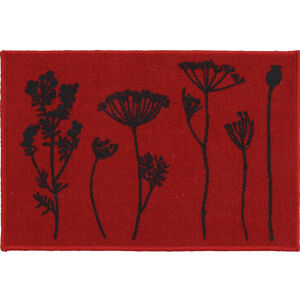 Kuchyňský kobereček HERBIER červená 40x60 cm - 50x80 cm Mybesthome Rozměr: 50x80 cm