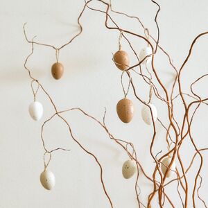 Velikonoční dekorace | MARVA | vejce bílá a béžová velká sada | 9 ks | 884028 Homla