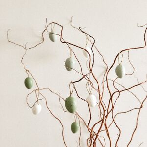 Velikonoční dekorace | MARVA | vejce bílá-pistáciová sada velká | 9 ks | 884004 Homla