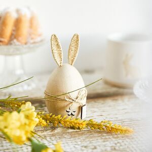Velikonoční dekorace | INARI | vajíčko s ušima dřevěné | 11 cm | 880631 Homla