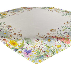 Vzorovaný ubrus na stůl FLOWERS 85x85 cm Mybesthome