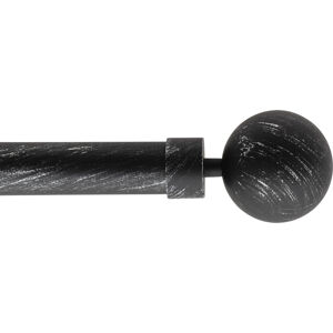 Kovová roztažitelná garnýž GAIA RETRO černá 120-210 cm Ø 28 mm Mybesthome