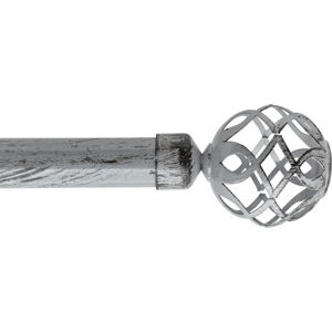 Kovová roztažitelná garnýž HECTOR stříbrná 120-210 cm Ø 28 mm Mybesthome