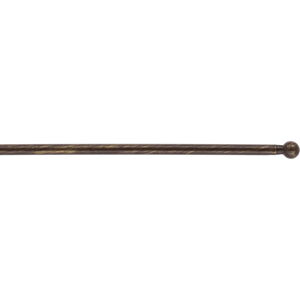Vitrážová tyč - vitrážka 2 kusy PAOLO černá/zlatá Ø 7 mm více velikostí Mybesthome Rozměr: 40-60 cm Cena je za 2 kusy