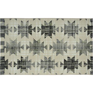 Venkovní vzorovaný koberec AZTEC béžová 60x100 cm Multidecor