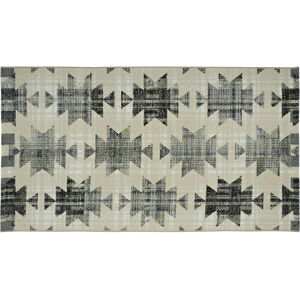Venkovní vzorovaný koberec AZTEC béžová 80x150 cm Multidecor