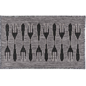 Kuchyňský kobereček SPOONS šedá 50x80 cm Mybesthome