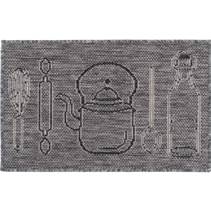 Kuchyňský kobereček KETTLE šedá 50x80 cm Mybesthome