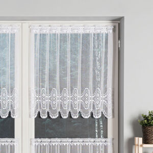 Dekorační metrážová vitrážová záclona SIMONA bílá výška 70 cm MyBestHome Cena záclony je uvedena za běžný metr
