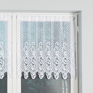 Dekorační metrážová vitrážová záclona JULIA bílá výška 70 cm MyBestHome Cena záclony je uvedena za běžný metr