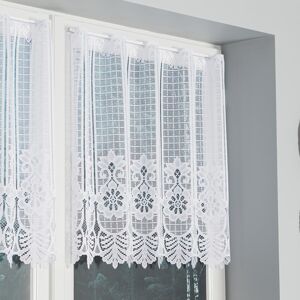Dekorační metrážová vitrážová záclona DARJA bílá výška 70 cm MyBestHome Cena záclony je uvedena za běžný metr