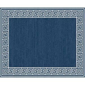 Venkovní vzorovaný koberec PANAMA 3153 modrá 120x170 cm, 160x230 cm Mybesthome Rozměr: 120x170 cm