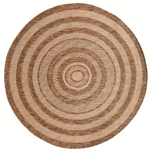 Venkovní vzorovaný koberec PANAMA 470-100 Ø 120 cm Mybesthome