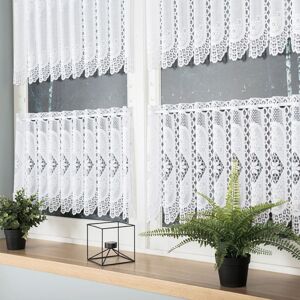 Dekorační metrážová vitrážová záclona IRENA bílá výška 40 cm MyBestHome Cena záclony je uvedena za běžný metr
