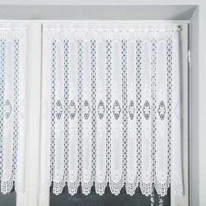 Dekorační metrážová vitrážová záclona IRENA bílá výška 80 cm MyBestHome Cena záclony je uvedena za běžný metr