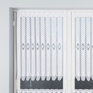 Dekorační metrážová vitrážová záclona IRENA bílá výška 90 cm MyBestHome Cena záclony je uvedena za běžný metr